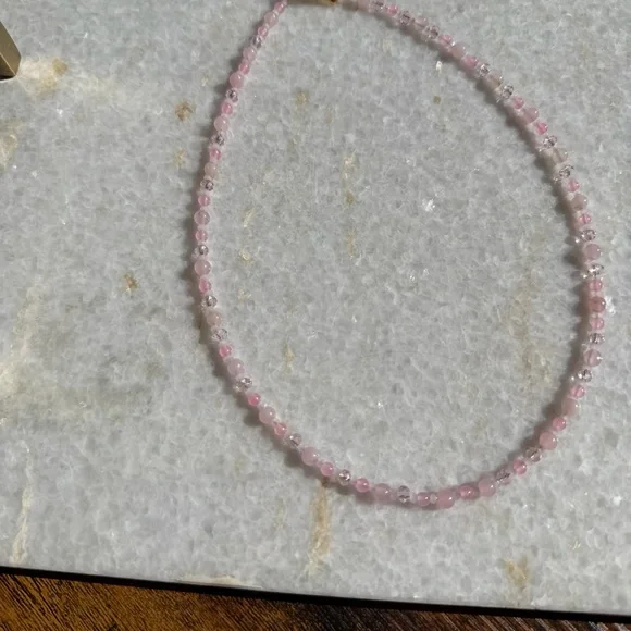 Rose Quartz Choker - Picture 5 of 7